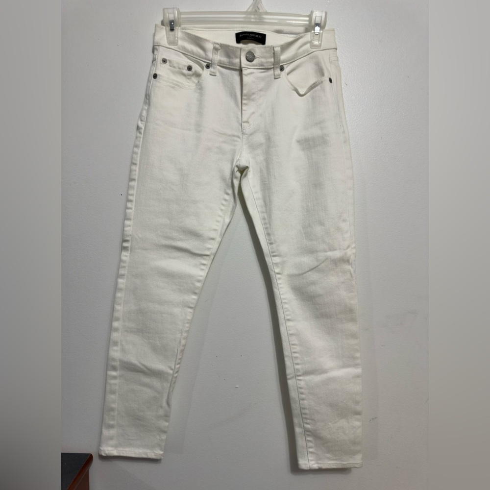 Banana Republic Ivory Skinny Fit Jeans - Picture 2 of 5